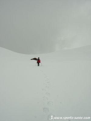 Photo du chalet d'Uble en rando raquettes